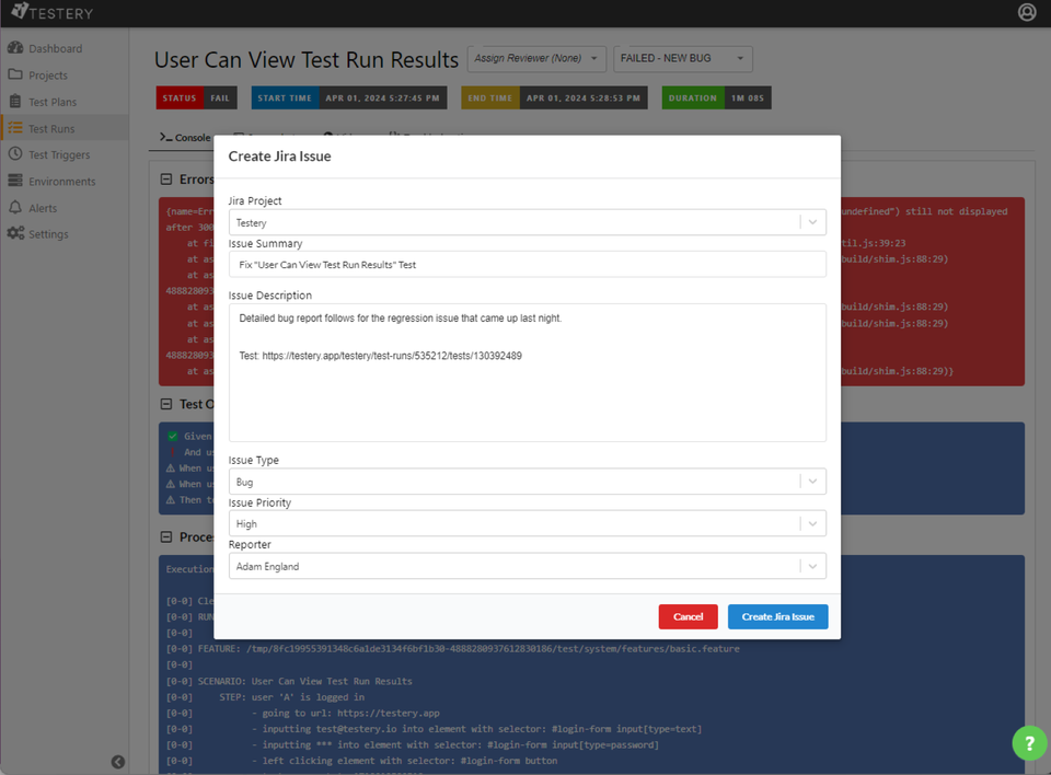 Introducing Jira Integration for the Testery Platform